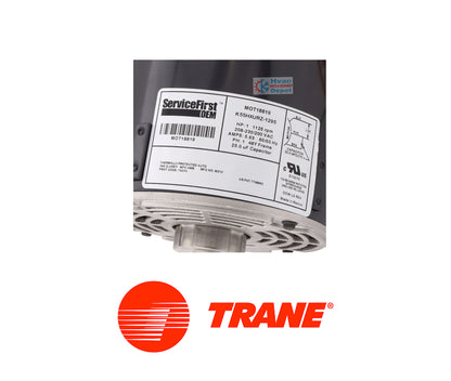 Trane MOT18819 Condenser Fan Motor 1 HP, 208-230/200V, 48 FRAME, 1125 RPM