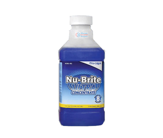 Nu-Calgon 4291-90 – Nu-Brite 4X Ultra-Concentrate Condenser Coil Cleaner (1 Quart)