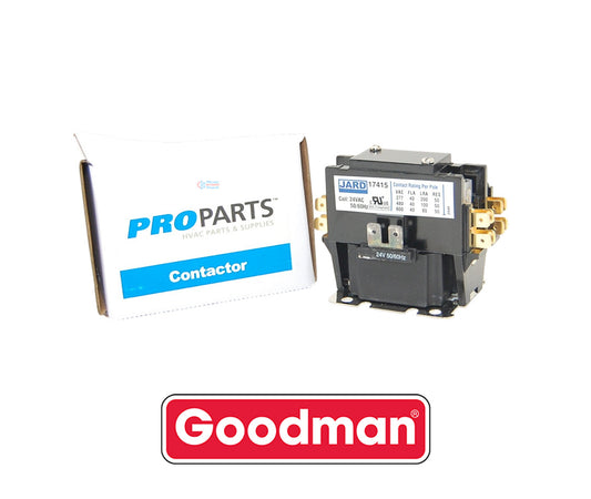 Goodman PROPARTS PPCON1P40A24V Contactor – 24V Coil, 40 Amp, 1-Pole, UL & cUL Listed