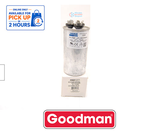 35/10 MFD, 440V, 50/60 Hz, Round HVAC Capacitor PPS1035440RD Dual Run Capacitor