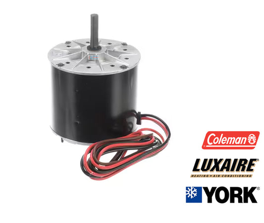 York P/N S1-02436240000 – Genuine OEM Condenser Fan Motor (1/4 HP, 1075 RPM, 208-230V)