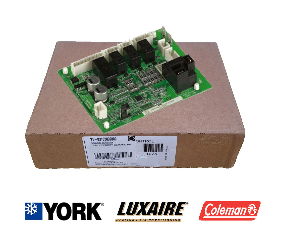 York / Johnson Controls S1-03103892000 Defrost Control Board – Genuine OEM 2-Stage Defrost Circuit Board