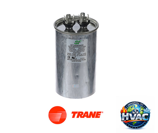 Trane SFCAP60440R Round Run Capacitor – 60 MFD 370/440 VAC Single Run Capacitor