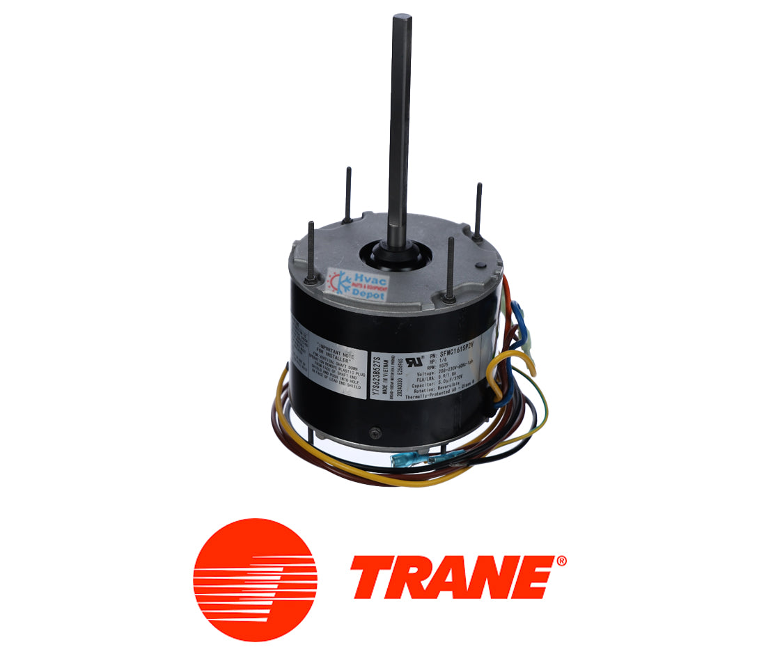 Trane SFMC161SP2V Condenser Fan Motor | 1/6 HP 208-230V 1075 RPM