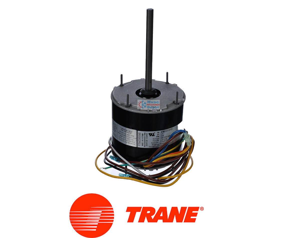 Trane SFMC331SP2V 1/3 HP Condenser Fan Motor 1075 RPM 208-230V