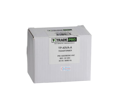 Trade Pro TP-40VA Control Transformer 120-208-240V Primary 24V Secondary 40VA