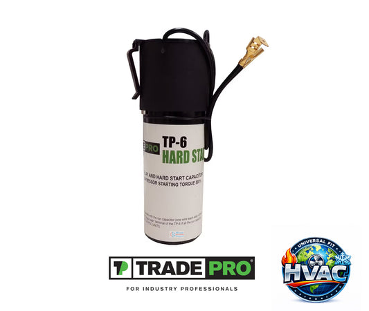 TRADEPRO TP-6 Hard Start Kit - 1/2 HP to 3 HP HVAC Compressor Booster