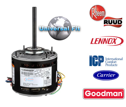 TRADEPRO TP-C33-MHP2-8 Condenser Fan Motor - 1/6 to 1/3 HP Multi-Horsepower 825 RPM 208-230V 1-Speed