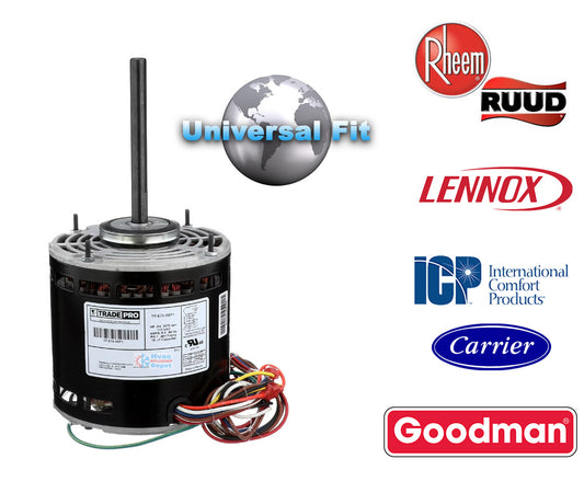 Trade Pro TP-E75-3SP1 PSC Evaporator Motor 3/4 HP 115V 1075RPM 3-Speed