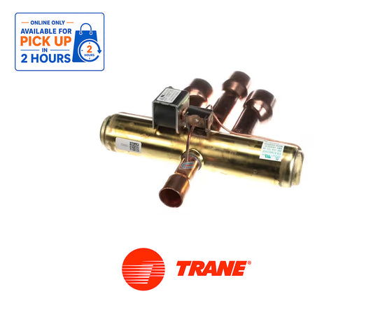 Trane / American Standard VAL08224 OEM Heat Pump Reversing Valve – 7/8" ODF Discharge x 1-3/8" ODF Suction, Includes COL11873 Solenoid Coil