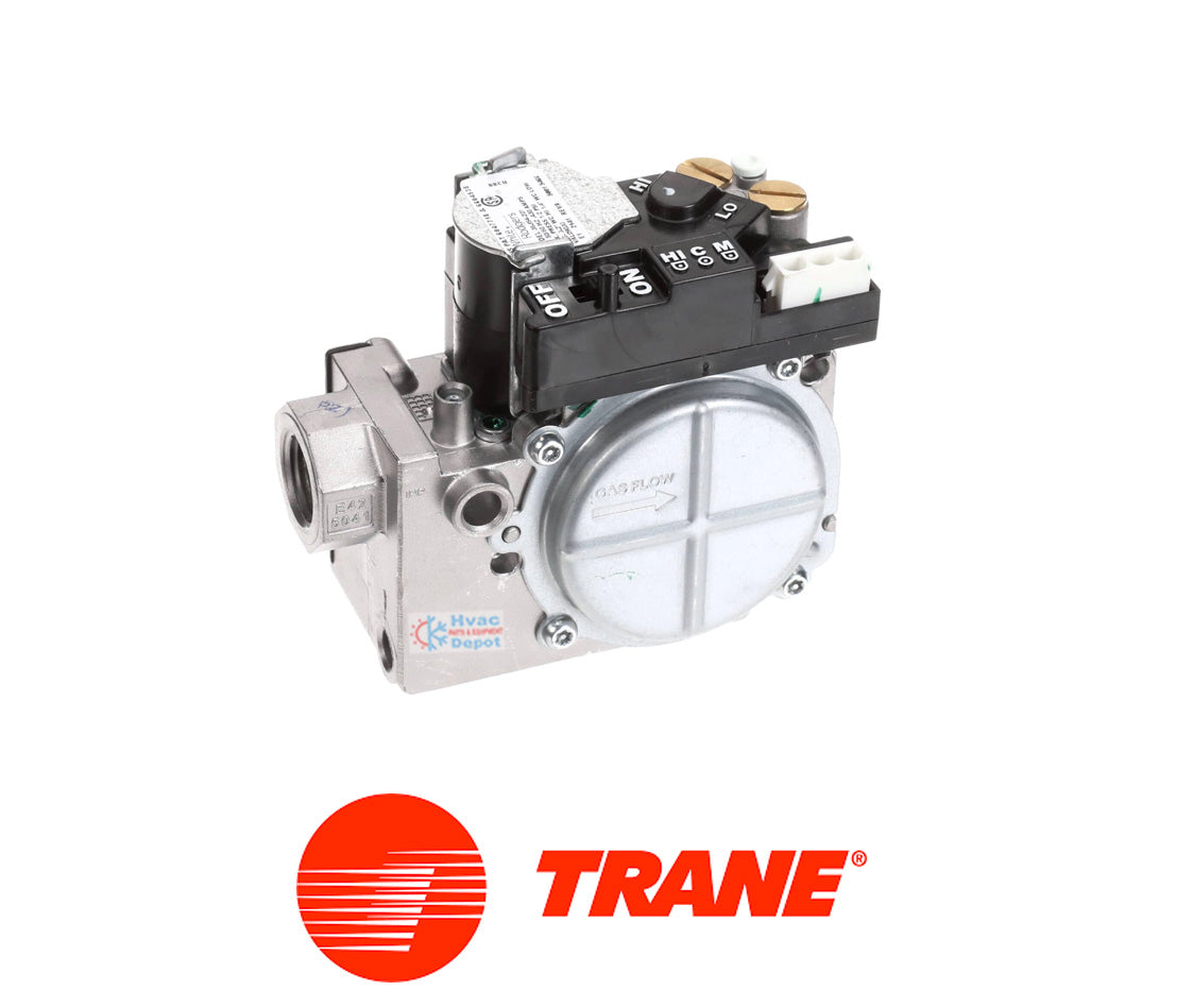 Trane VAL09030 2-Stage Gas Valve Assembly | Natural Gas, 24V, 1/2" NPT Inlet/Outlet
