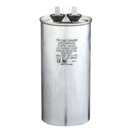 Run Capacitor, 70/440 VAC, Round