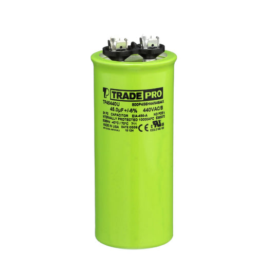 Round Capacitor, 45/440V- USA Made
