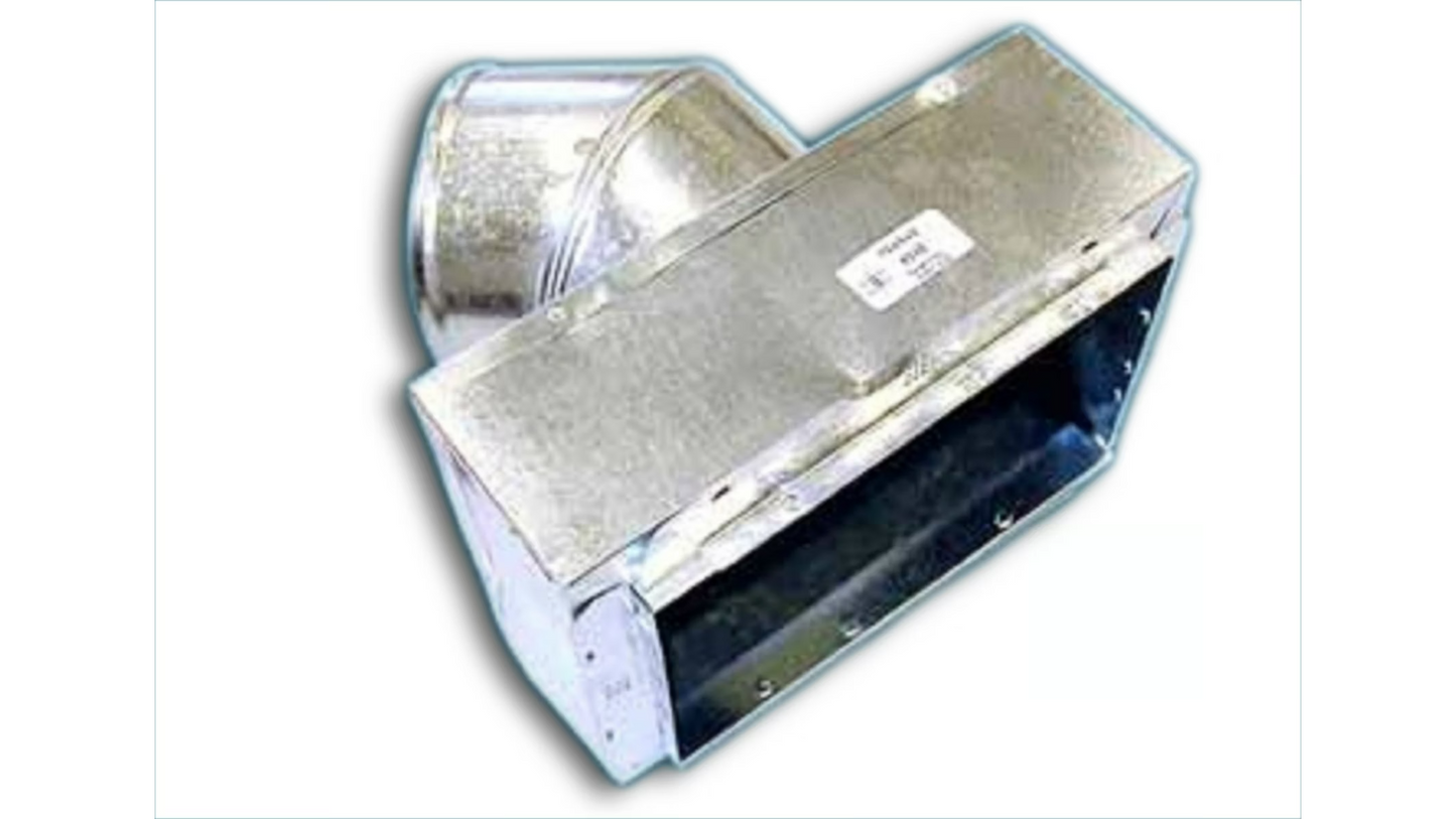 Adjustable 45 Degree Collar with Tabs & 1.5" Ductliner 12" X 6" X 7" #645R6