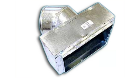 Adjustable 45 Degree Collar with Tabs & 1.5" Ductliner 12" X 6" X 7" #645R6