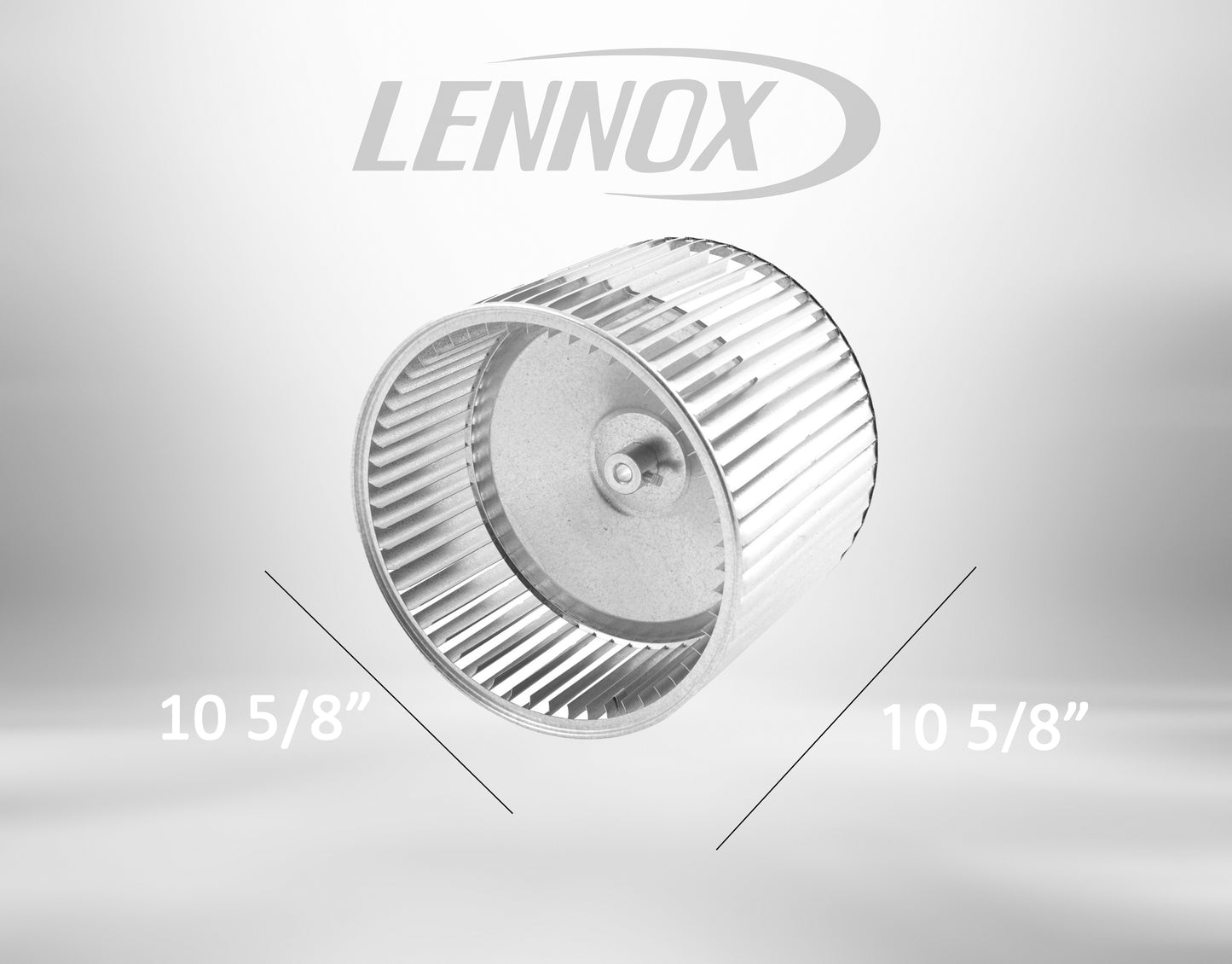 Lennox LB-29333BM, Direct Drive Blower Wheel, 10-5/8 x 10-5/8 x 1/2 Inch