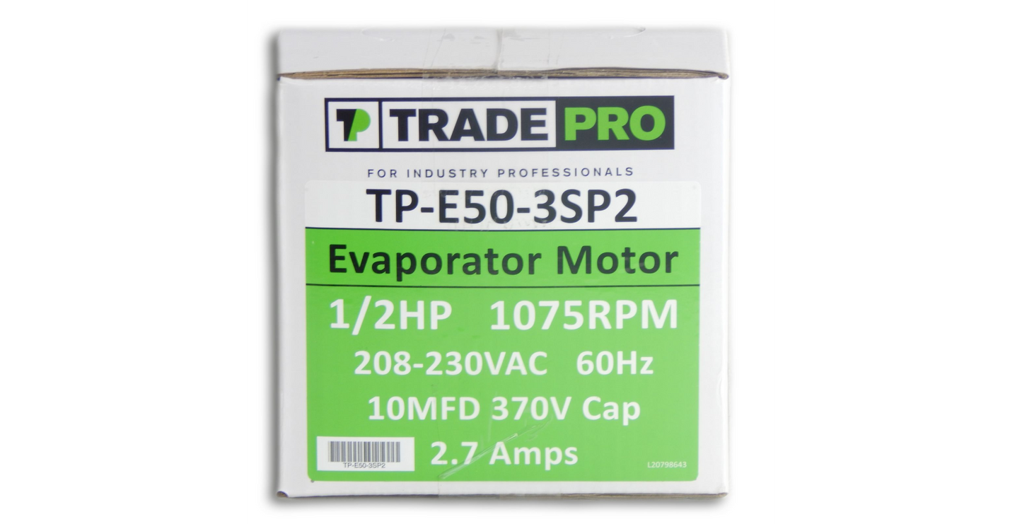 TP EVP 1/2HP 1075RPM 230V