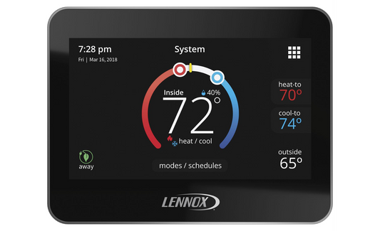 Lennox M30, Touchscreen Smart Programmable Thermostat, WiFi, Universal 4 Heat/2 Cool