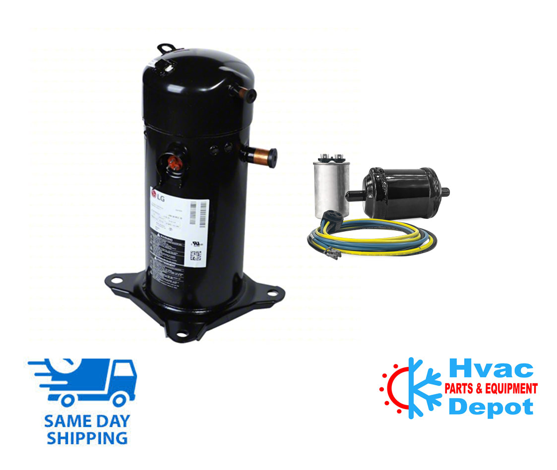 LG ABG051RAC, 51000 BTUH Scroll Compressor, R-410A, 10.80 EER, 208-230 VAC 3 Ph 60 Hz