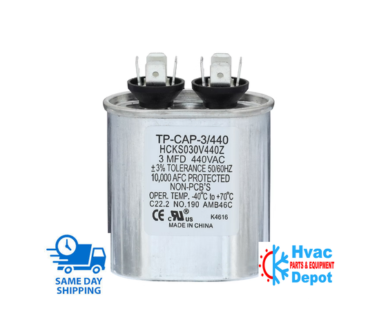 3 MFD 440 VAC Run Capacitor