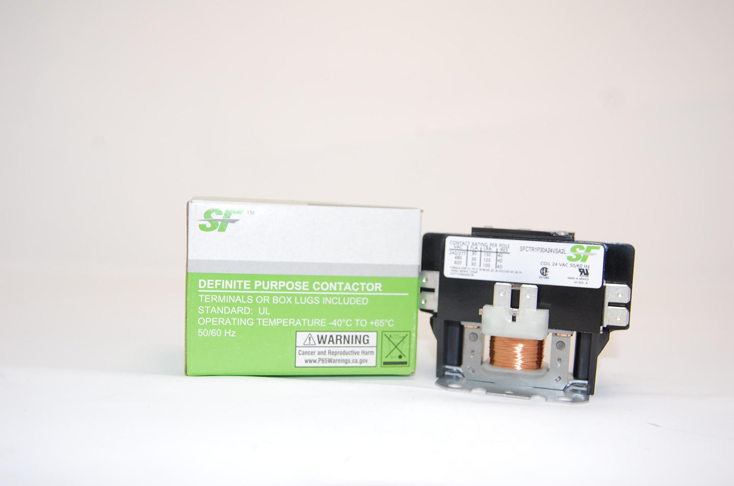 Contactor; 1P 30A 24VAC / LUGS