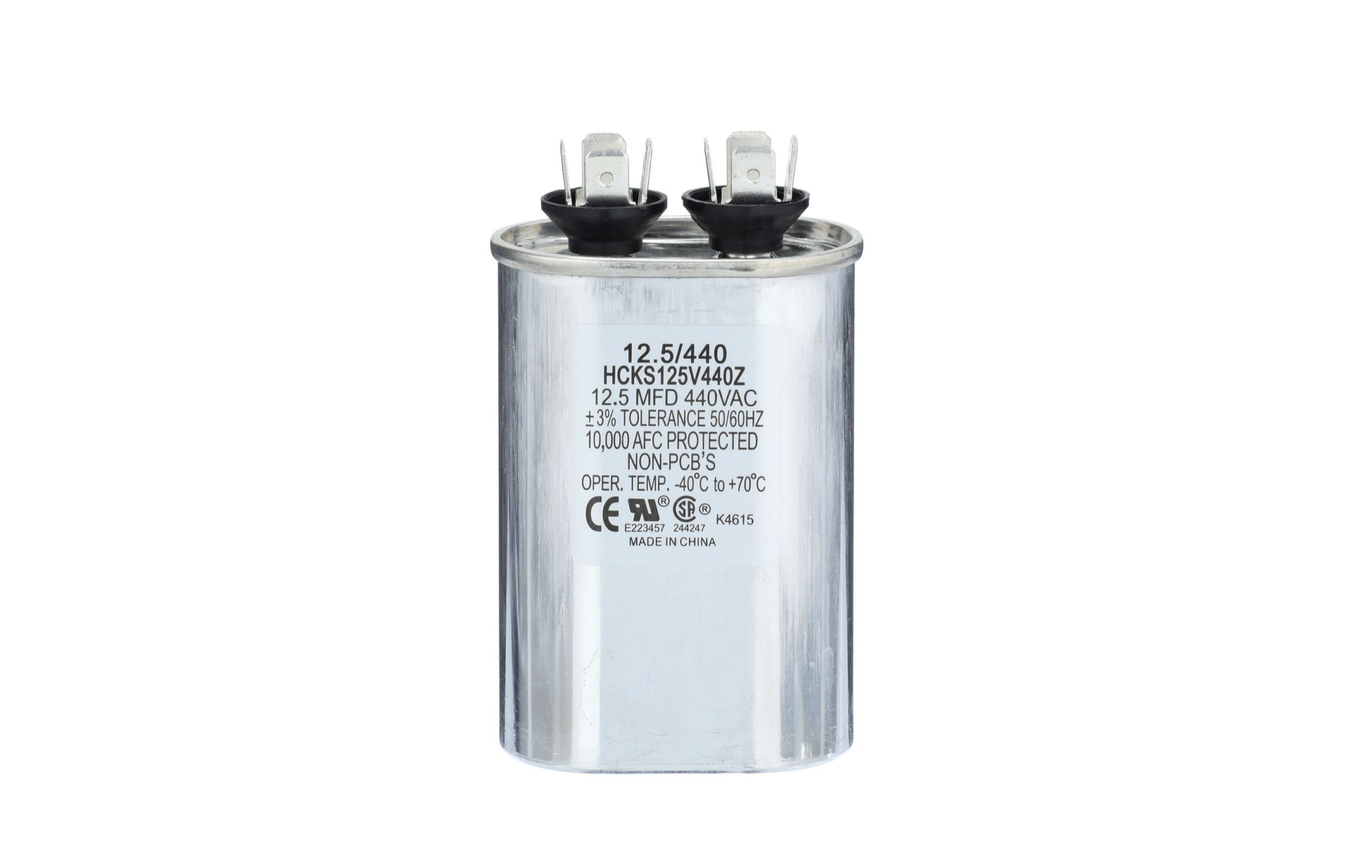 TRADEPRO® TP-CAP-12.5/440 - Run Capacitor, 12.5/440 VAC, Oval