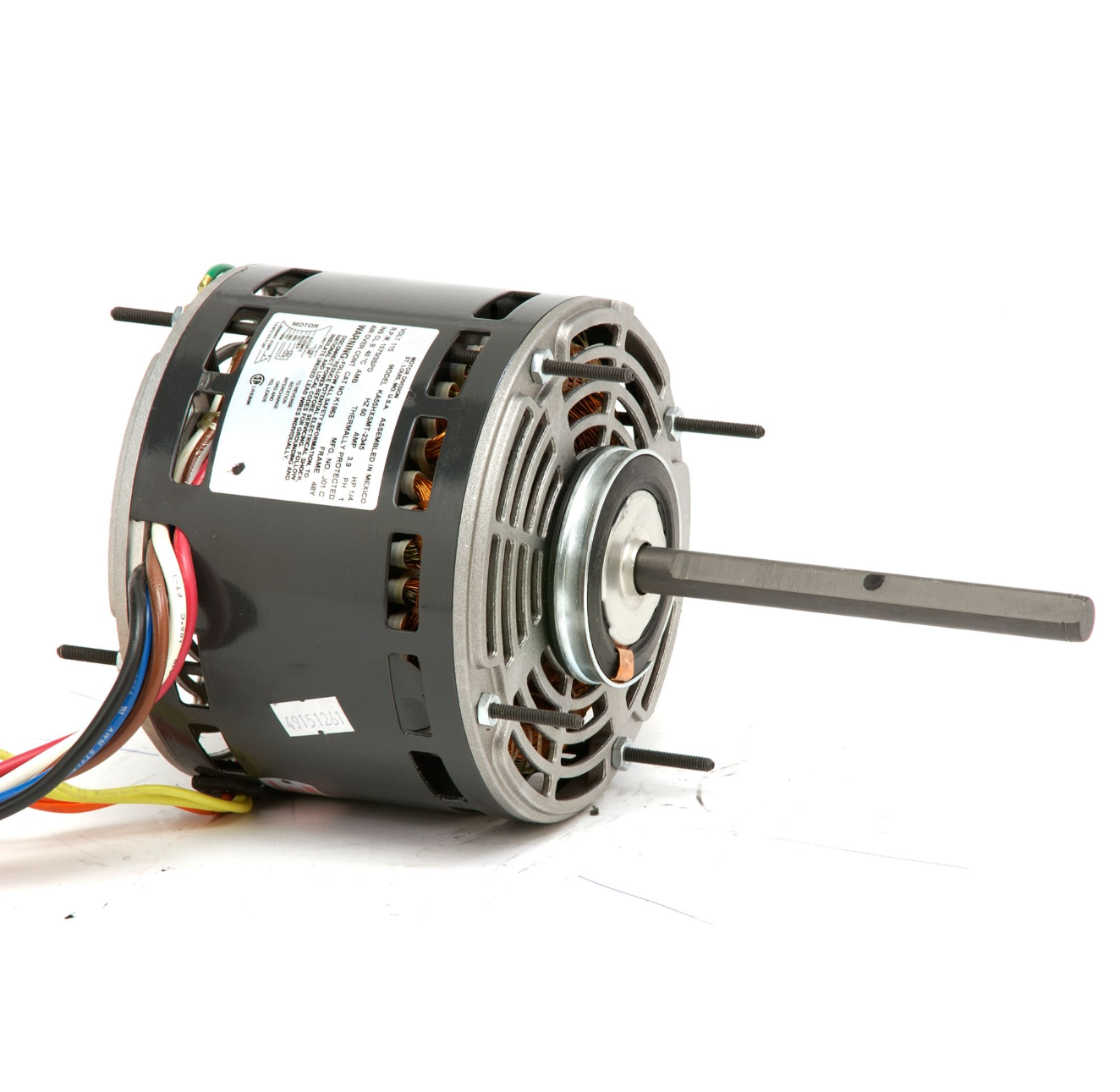 Totaline® - P257-8587 Direct Drive Blower Motor 1/2 HP 115V 6.0 FLA 1075 RPM 3-Speed Item: P257-8587 MFR: P257-8587