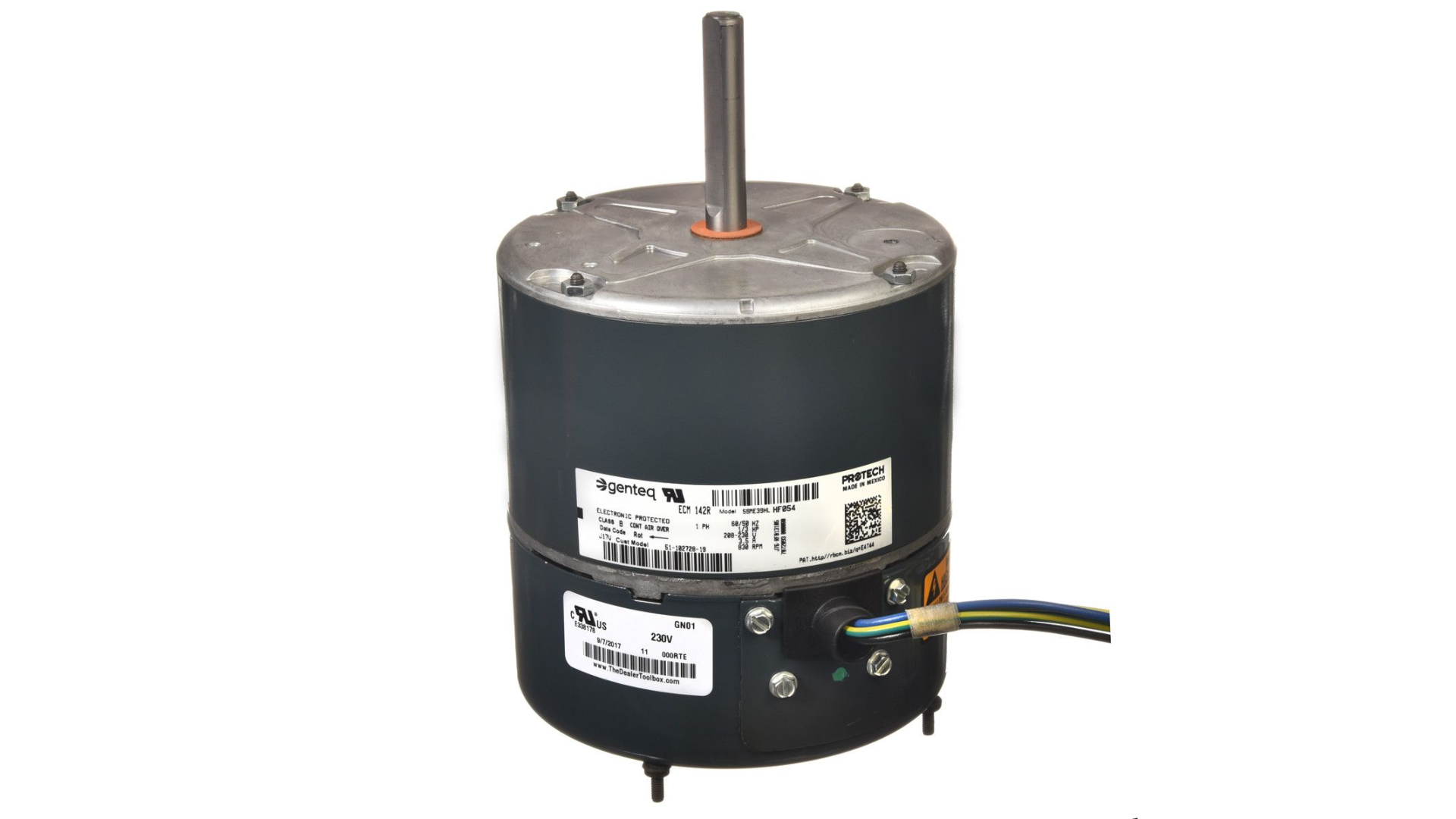 PROTECH 51-102728-19 - Condenser Motor - 1/3 HP 208-230 (825 RPM/1 speed) Item: 51-102728-19 MFG: 51-102728-19