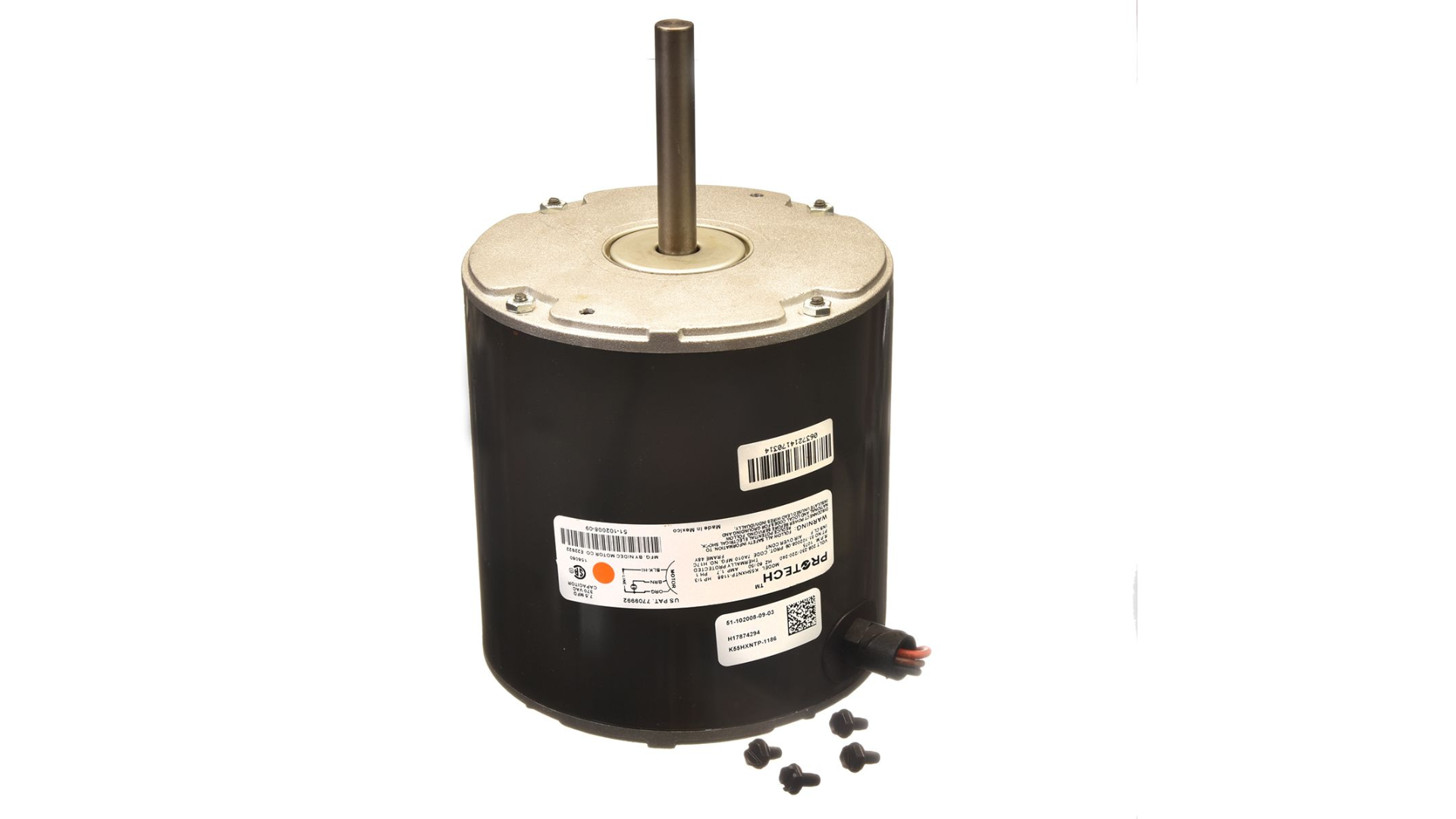 PROTECH 51-102008-09 - Condenser Motor - 1/3 HP 208-230/1/50-60 (1075 rpm/1 speed) Item: 51-102008-09 MFG: 51-102008-09