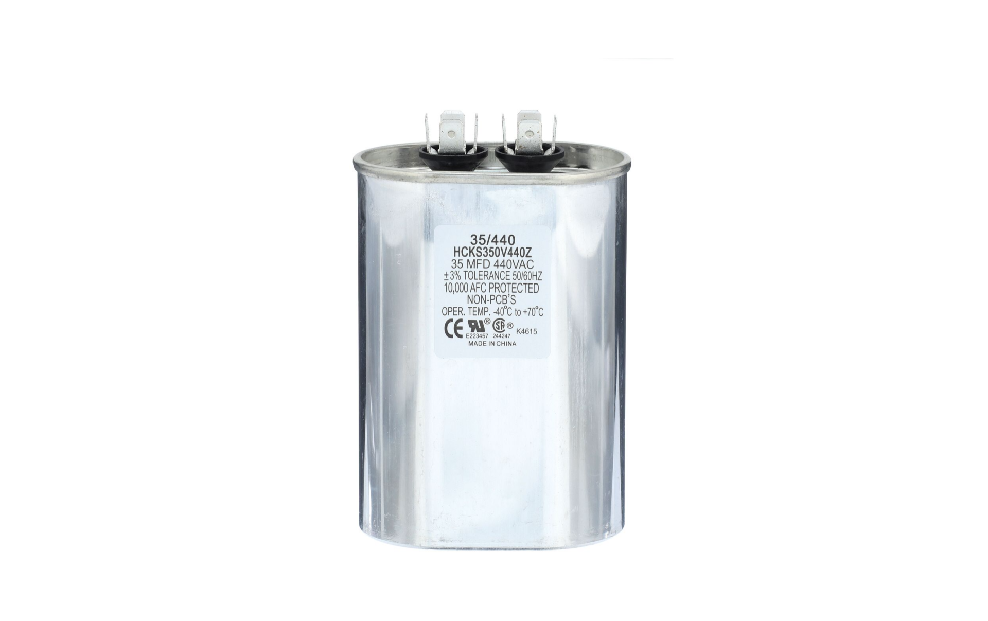 TRADEPRO® TP-CAP-35/440 - Run Capacitor, 35/440 VAC, Oval