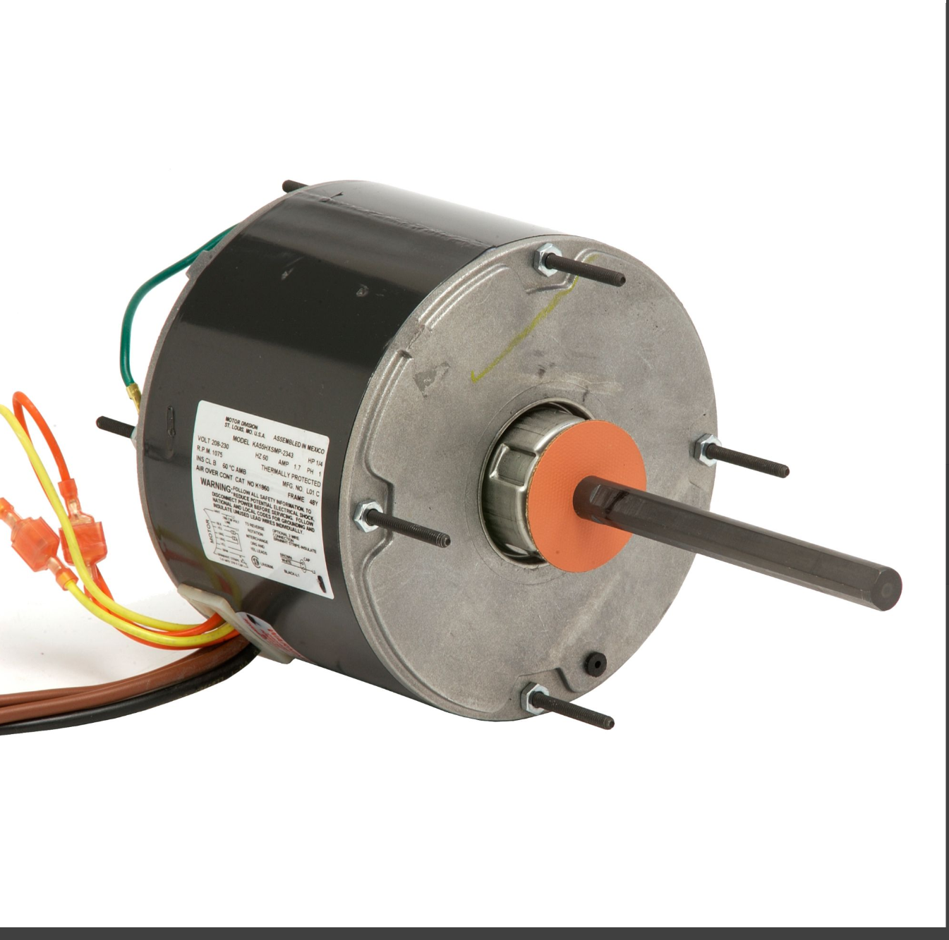 Totaline® - P257-8730 Condenser Fan Motor 1/2 HP 208/230V 3 FLA 1075 RPM 1-Speed Item: P257-8730 MFR: P257-8730