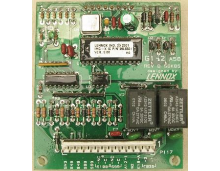 Lennox LB-90182A, Gas Valve Control Module Board A58, IMC G1-2 Cat # : 56K85 Model/Part # : LB-90182A